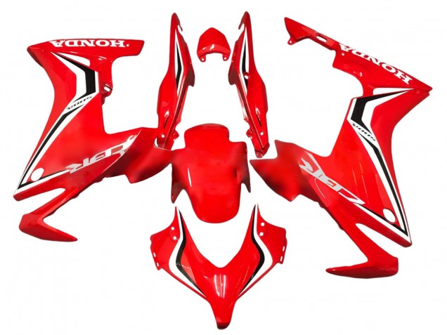Carenados Moto Honda CBR500R 2013-2015 - Rojo Blanco Negro Raya Fábrica