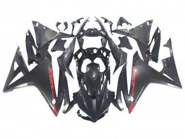 Carenados Moto Honda CBR500R 2016-2018 - Negro FibraCarbono Rojo Fábrica