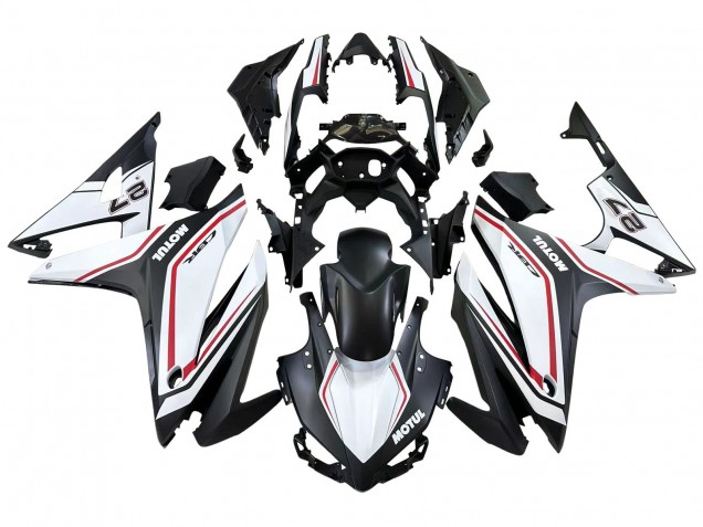 Carenados Moto Honda CBR500R 2016-2018 - Blanco Rojo Negro Mate Fábrica