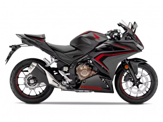 Carenados Moto Honda CBR500R 2022-2023 - Negro Mate Rojo Fábrica