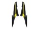 Carenados Moto Honda CBR500R 2022-2023 - Negro Mate Amarillo Fábrica