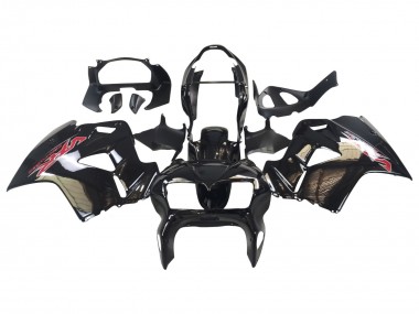 Carenados Moto Honda VFR 800 1998-2001 - Negro Brillante Rojo Calcomanía Fábrica