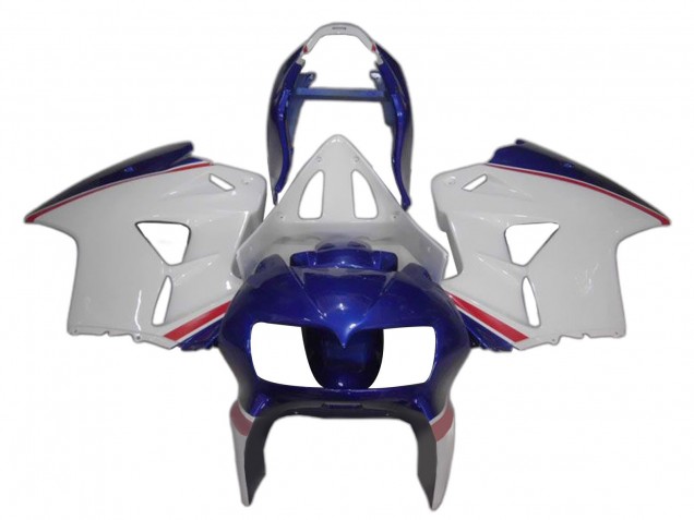 Carenados Moto Honda VFR 800 1998-2001 - Blanco Azul Rojo Fábrica