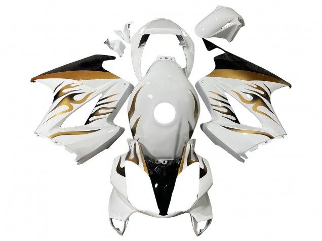 Carenados Moto Honda VFR 800 2002-2013 - Blanco Oro Llama Fábrica