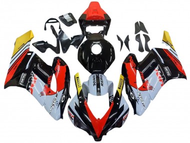 Carenados Moto Honda CBR1000RR 2004-2005 - Amarillo Rojo Blanco Lustroso Rojo Bull Repsol HRC Fábrica
