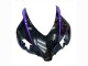 Carenados Moto Honda CBR1000RR 2004-2005 - Negro Brillante Púrpura Raya Fábrica
