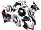 Carenados Moto Honda CBR1000RR 2004-2005 - Plata Negro Brillante Rojo Raya Fábrica