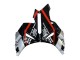Carenados Moto Honda CBR1000RR 2004-2005 - Plata Negro Brillante Rojo Raya Fábrica