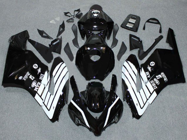 Carenados Moto Honda CBR1000RR 2004-2005 - Negro Brillante Blanco Fábrica