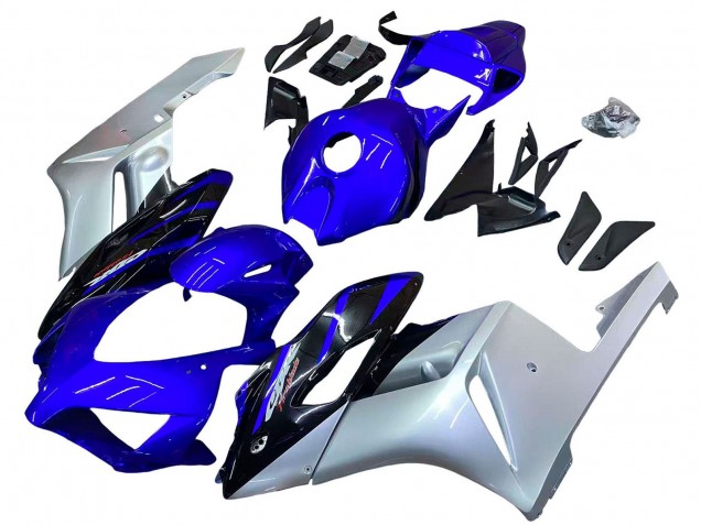 Carenados Moto Honda CBR1000RR 2004-2005 - Plata Azul Negro Brillante Fábrica