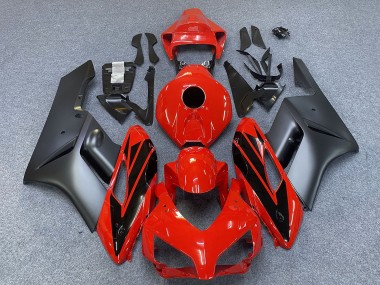 Carenados Moto Honda CBR1000RR 2004-2005 - Gris Rojo Negro Brillante Raya Fábrica
