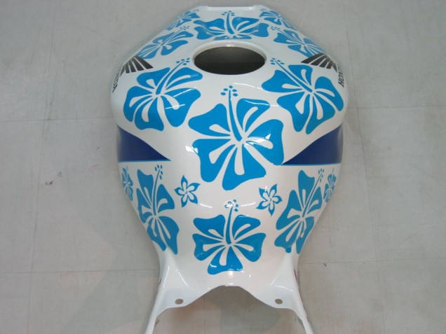Carenados Moto Honda CBR1000RR 2004-2005 - Blanco Azul Nieve Nastro Azzurro 46 Fábrica