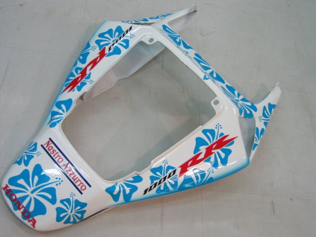 Carenados Moto Honda CBR1000RR 2004-2005 - Blanco Azul Nieve Nastro Azzurro 46 Fábrica