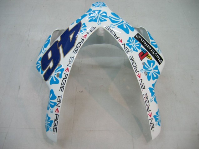 Carenados Moto Honda CBR1000RR 2004-2005 - Blanco Azul Nieve Nastro Azzurro 46 Fábrica