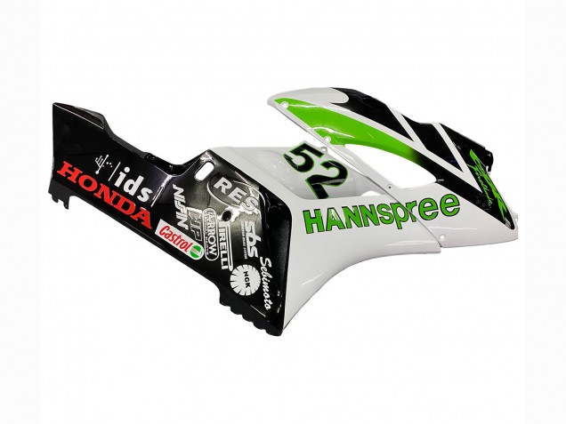 Carenados Moto Honda CBR1000RR 2004-2005 - Blanco Verde Negro Brillante Hannspree 52 Fábrica