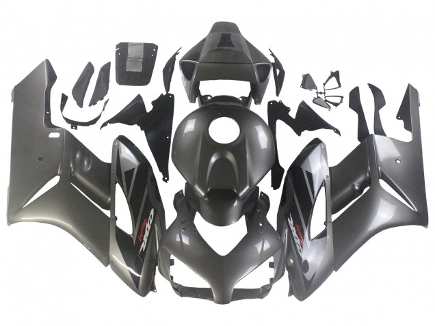 Carenados Moto Honda CBR1000RR 2004-2005 - Gris Brillante Negro Brillante Fábrica