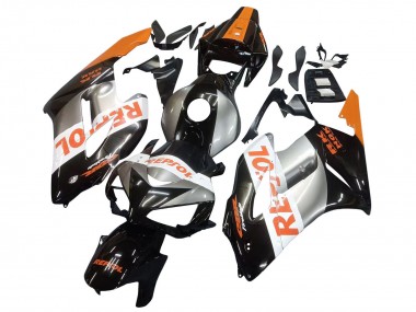 Carenados Moto Honda CBR1000RR 2004-2005 - Naranja Plata Negro Brillante Repsol Fábrica