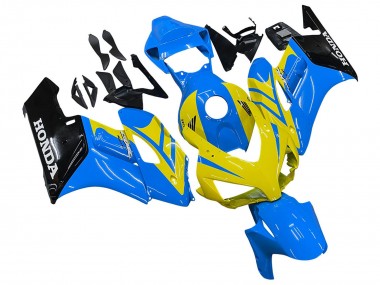 Carenados Moto Honda CBR1000RR 2004-2005 - Azul Amarillo Negro Brillante Fábrica