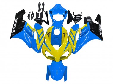 Carenados Moto Honda CBR1000RR 2004-2005 - Azul Amarillo Negro Brillante Fábrica