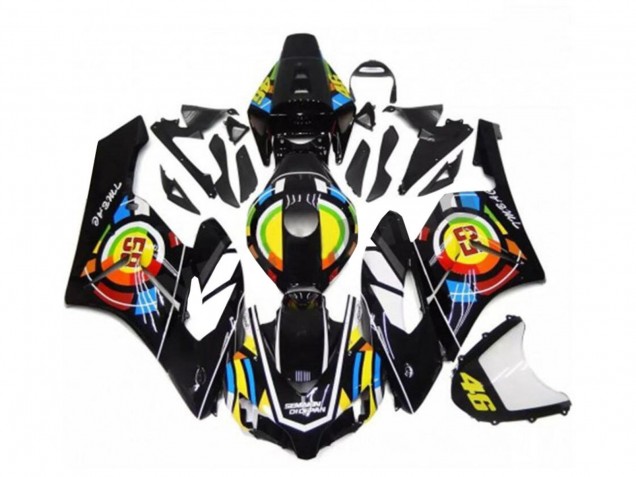 Carenados Moto Honda CBR1000RR 2004-2005 - Negro Brillante Amarillo Verde Rojo 46 Fábrica