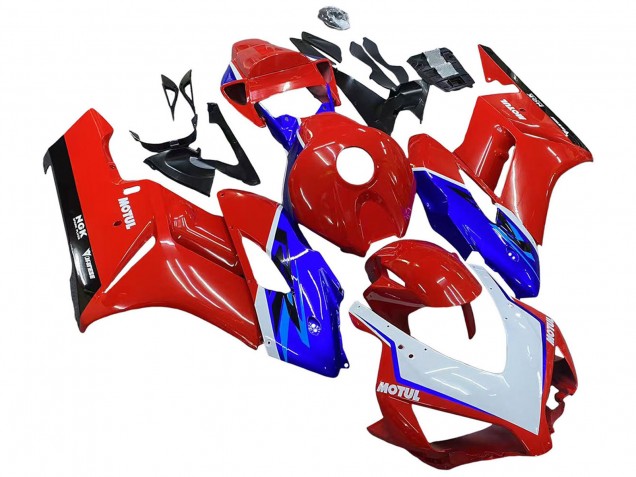 Carenados Moto Honda CBR1000RR 2004-2005 - Rojo Azul Blanco Negro Motul Fábrica