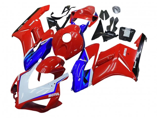 Carenados Moto Honda CBR1000RR 2004-2005 - Rojo Azul Blanco Negro Motul Fábrica