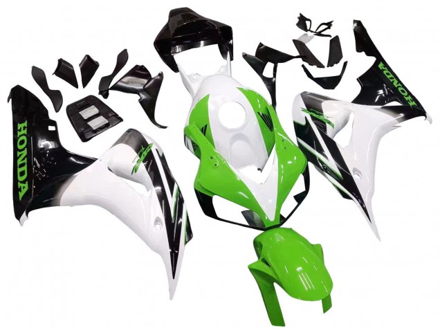 Carenado Moto Honda CBR1000RR 2006-2007 - Blanco Verde Negro Brillante Fábrica