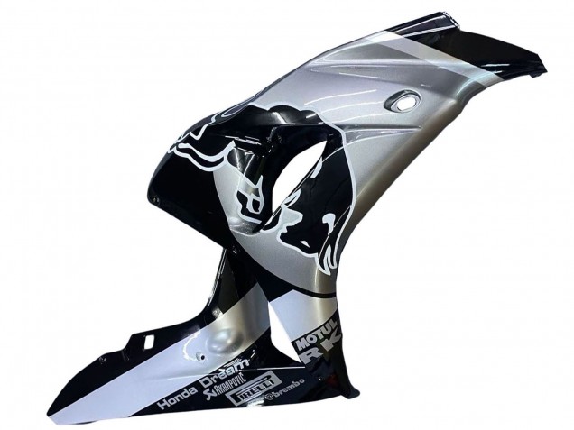 Carenados Moto Honda CBR1000RR 2006-2007 - Plata Negro Brillante Rojo Bull Fábrica