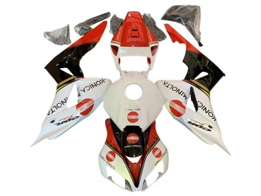 Carenados Moto Honda CBR1000RR 2006-2007 - Blanco Rojo Negro Brillante Konica Minolta Fábrica