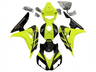 Carenados Moto Honda CBR1000RR 2006-2007 - Amarillo Negro Brillante Fábrica