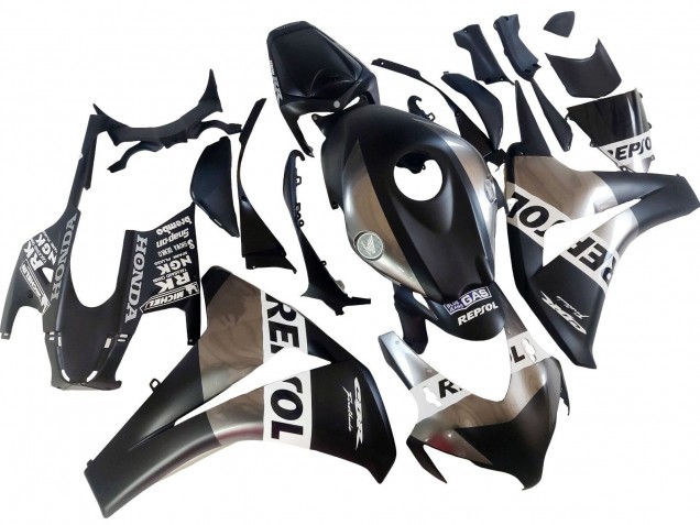 Carenados Moto Honda CBR1000RR 2008-2011 - Plata Negro Mate Repsol Fábrica
