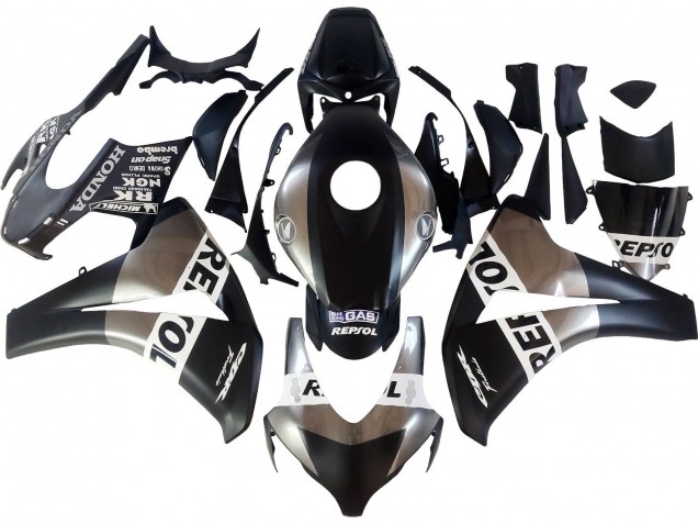 Carenados Moto Honda CBR1000RR 2008-2011 - Plata Negro Mate Repsol Fábrica