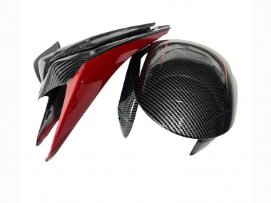 Carenados Moto Honda CBR1000RR 2008-2011 - Negro FibraCarbono Rojo Fábrica