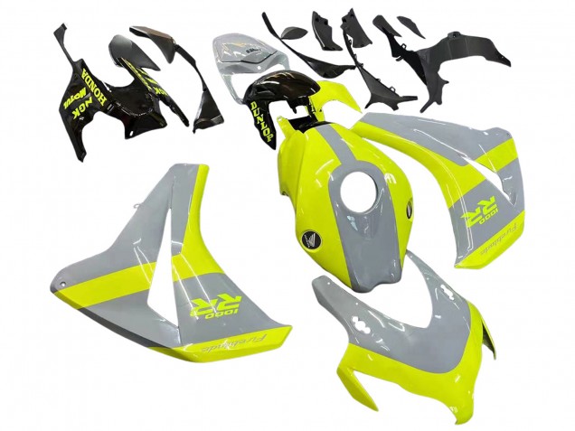 Carenados Moto Honda CBR1000RR 2008-2011 - Nardo Gris Fluorescent Verde Fábrica