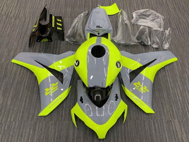 Carenados Moto Honda CBR1000RR 2008-2011 - Nardo Gris Fluorescent Verde Fábrica