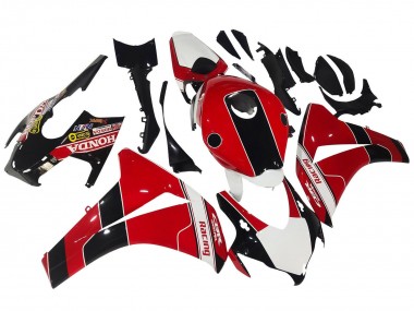 Carenados Moto Honda CBR1000RR 2008-2011 - Rojo Blanco Negro Brillante Carrera Fábrica