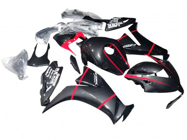 Carenados Moto Honda CBR1000RR 2012-2016 - Negro FibraCarbono Rojo Fábrica