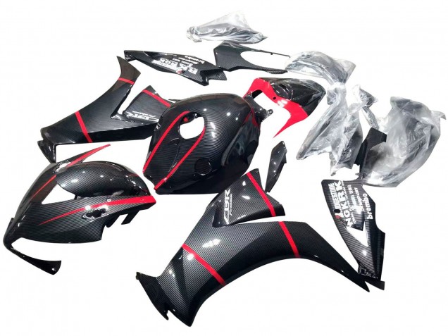 Carenados Moto Honda CBR1000RR 2012-2016 - Negro FibraCarbono Rojo Fábrica