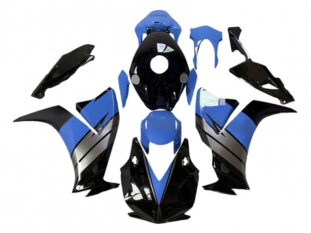 Carenados Moto Honda CBR1000RR 2012-2016 - Azul Claro Plata Negro Brillante Fábrica