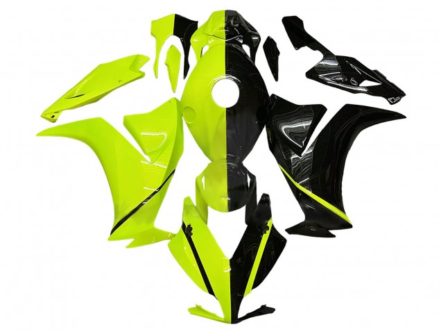 Carenado Moto Honda CBR1000RR 2012-2016 - Fluorescent Verde Negro Brillante Fábrica