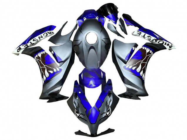 Carenados Moto Honda CBR1000RR 2012-2016 - Azul Gris Negro Mate Tiburón Fábrica