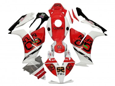 Carenados Moto Honda CBR1000RR 2012-2016 - Blanco Rojo Negro Go Fun Fábrica