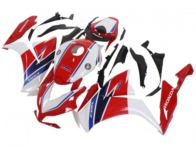Kits Carenado Moto Honda CBR1000RR 2012-2016 - Blanco Rojo Azul Fábrica