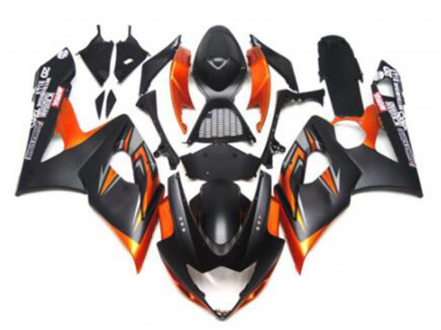 Carenados Moto Suzuki GSXR 1000 2005-2006 - Negro Brillante Negro Mate Negro Naranja Fábrica