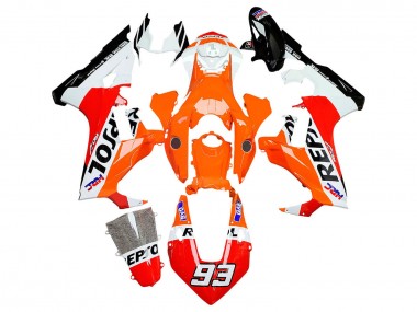 Carenados Moto Honda CBR1000RR 2017-2023 - Blanco Naranja Rojo Negro Brillante HRC Repsol 93 Fábrica
