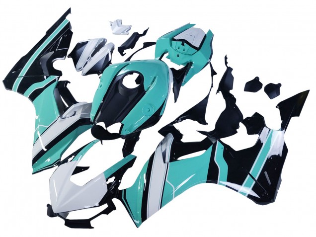 Carenados Moto Honda CBR1000RR 2017-2023 - Blanco Azul Claro Negro Brillante Fábrica