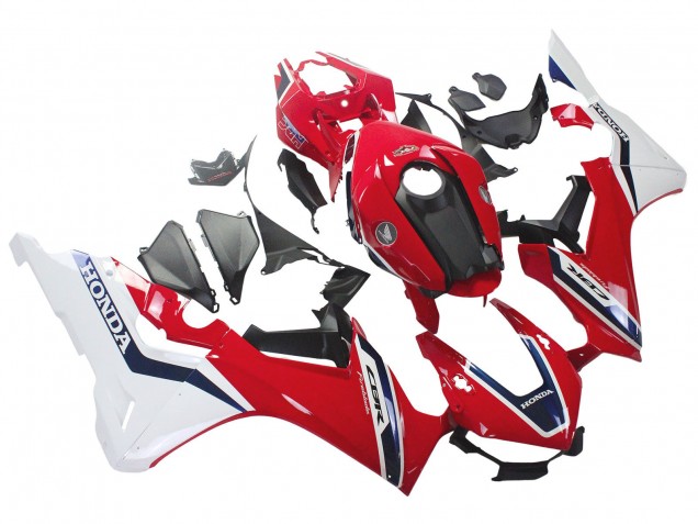 Carenados Moto Honda CBR1000RR 2017-2023 - Blanco Rojo Azul Oscuro Fireblade Fábrica