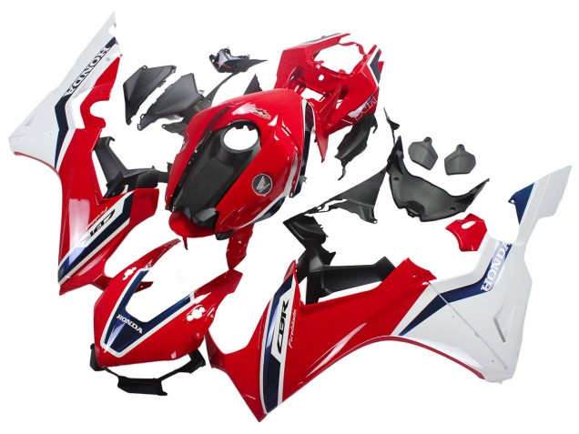 Carenados Moto Honda CBR1000RR 2017-2023 - Blanco Rojo Azul Oscuro Fireblade Fábrica