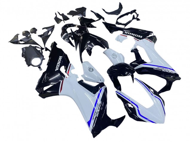 Kits Carenado Moto Honda CBR1000RR 2017-2023 - Blanco Azul Negro Brillante Fábrica