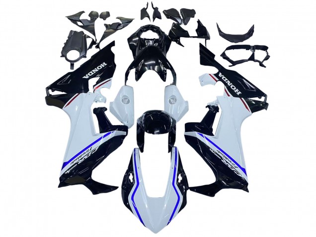 Kits Carenado Moto Honda CBR1000RR 2017-2023 - Blanco Azul Negro Brillante Fábrica